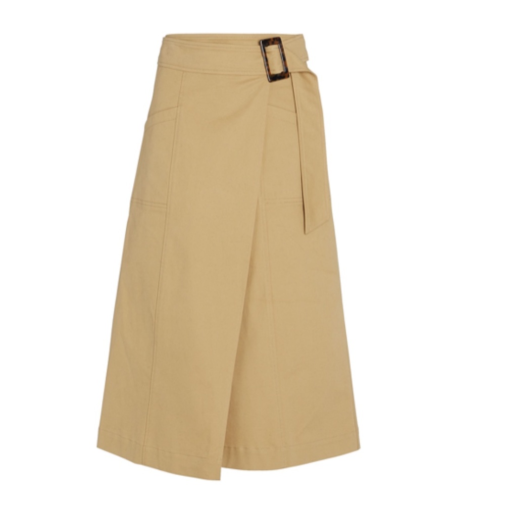 NEW-INTERMIX Cora Cotton Wrap Skirt